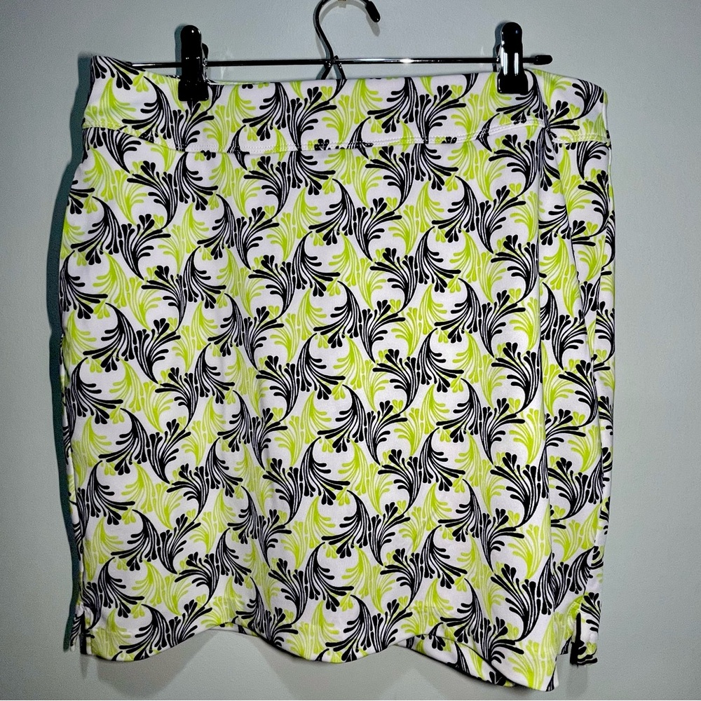 Greg Norman Women’s Tennis Golf Pickleball Skort Line Green/Navy Blue Size Small